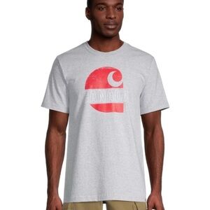 Carhartt Relaxed Fit Canada Gray Red Graphic T-shirt